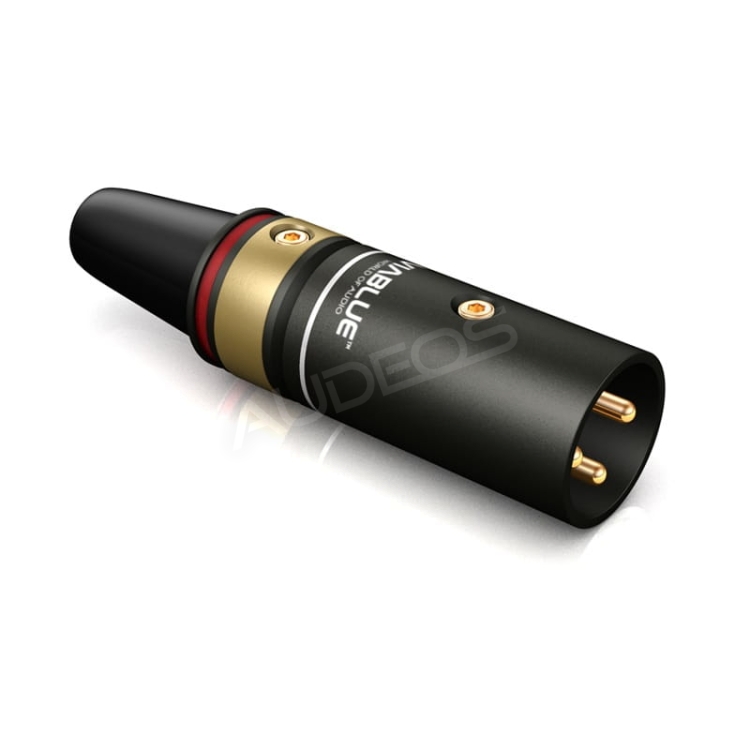 Męski wtyk XLR VIABLUE T6s (czerwony)