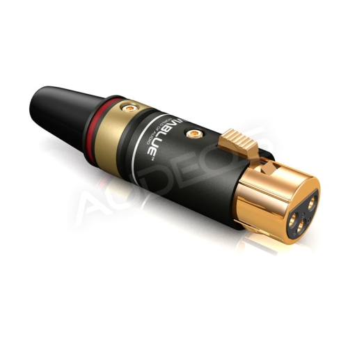 Żeński wtyk XLR VIABLUE T6s czerwony
