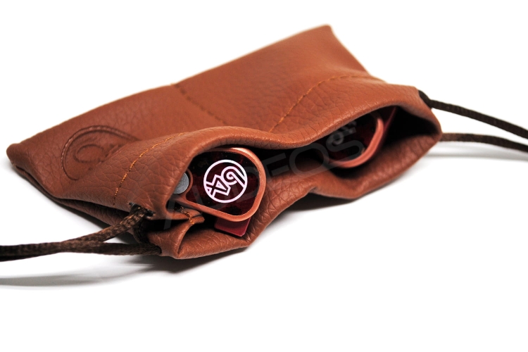 PLUSSOUND Leather IEM Bag (brązowy)