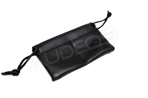 PLUSSOUND Leather IEM Bag (czarny)