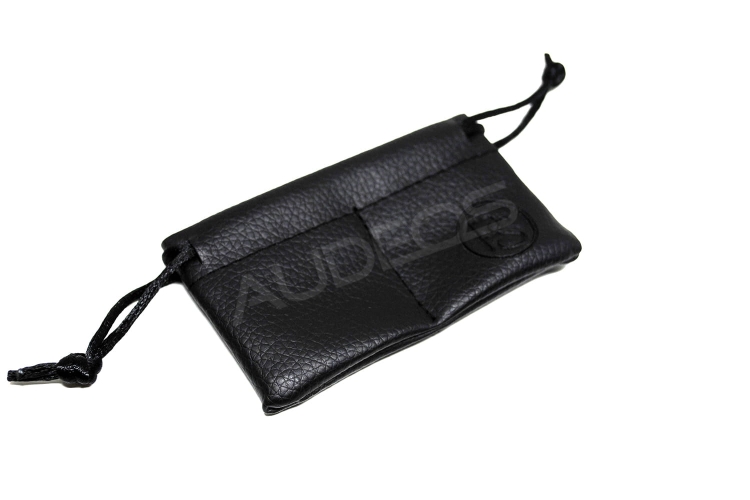 PLUSSOUND Leather IEM Bag (czarny)