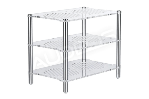 3-poziomowy stojak pod sprzęt audio Fosi Audio z akrylu