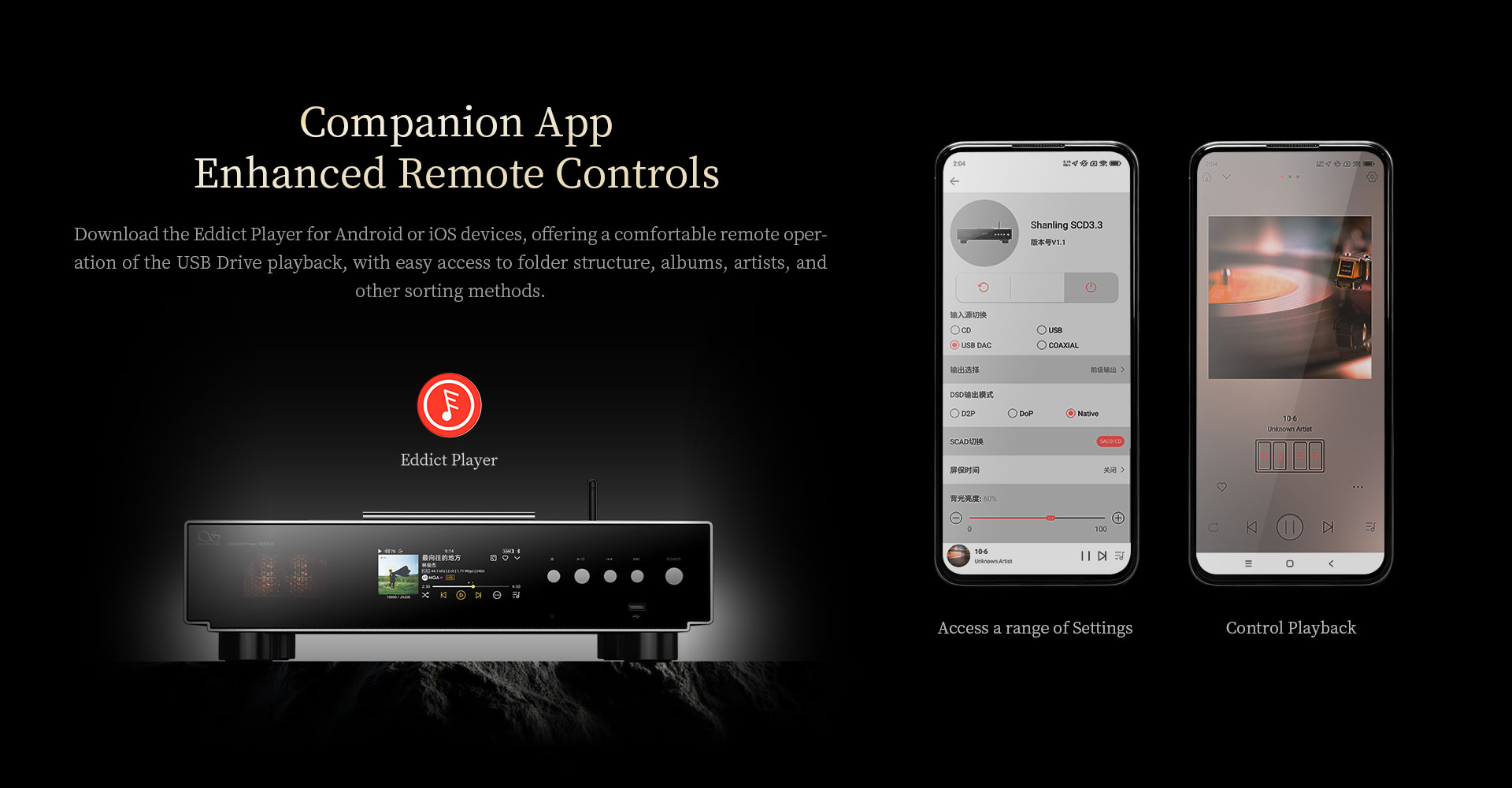 Lampowy odtwarzacz SACD DAC R2R Shanling SCD3.3