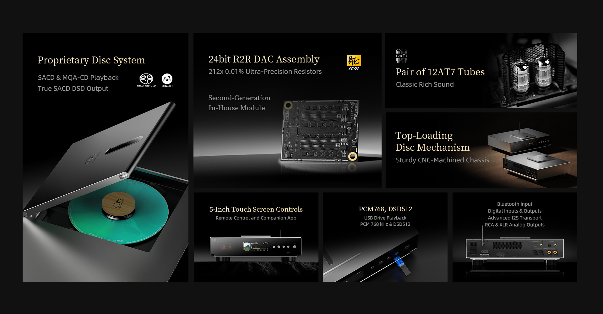 Lampowy odtwarzacz SACD DAC R2R Shanling SCD3.3
