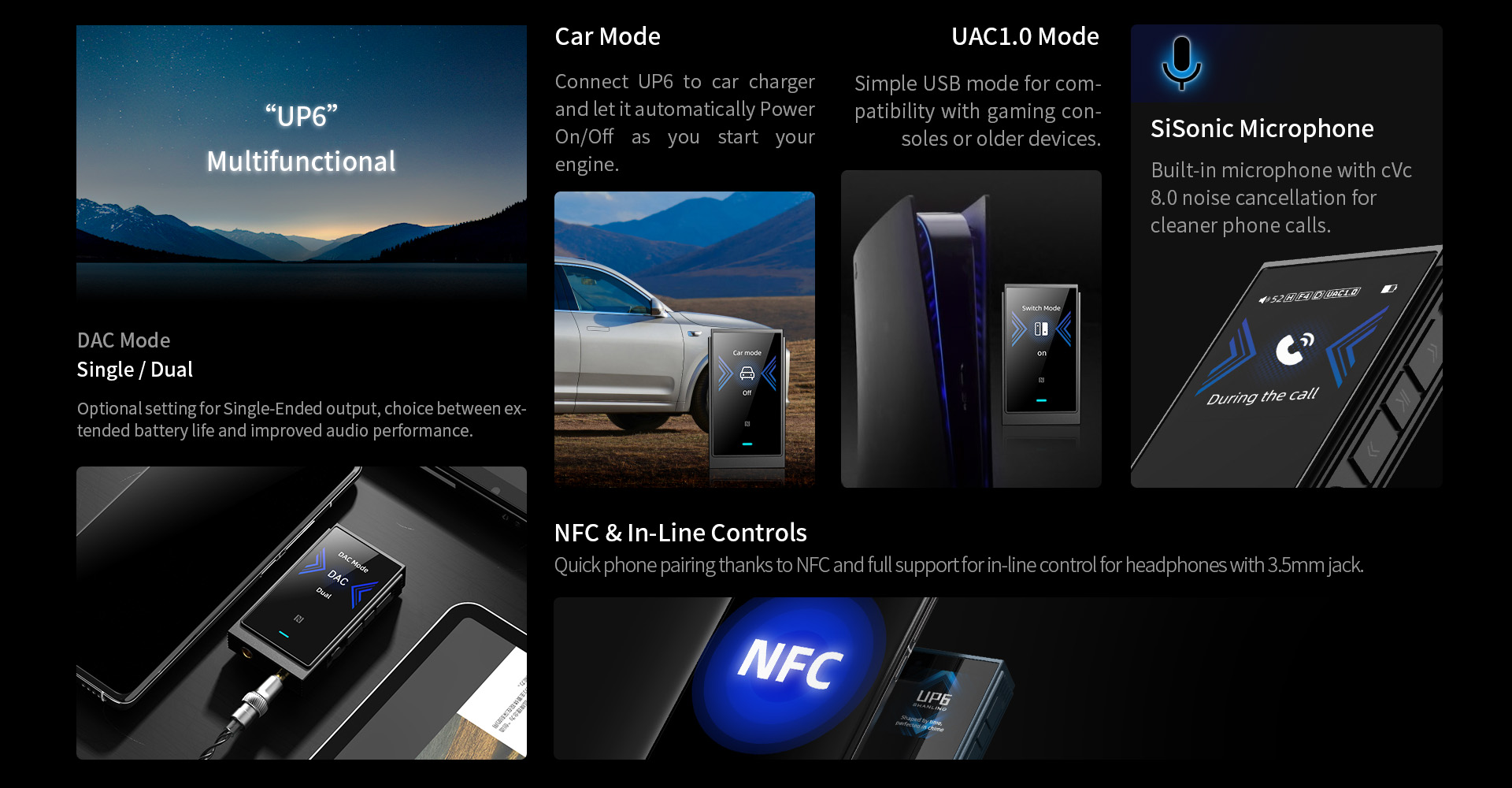 Przenośny DAC/AMP Bluetooth Shanling UP6