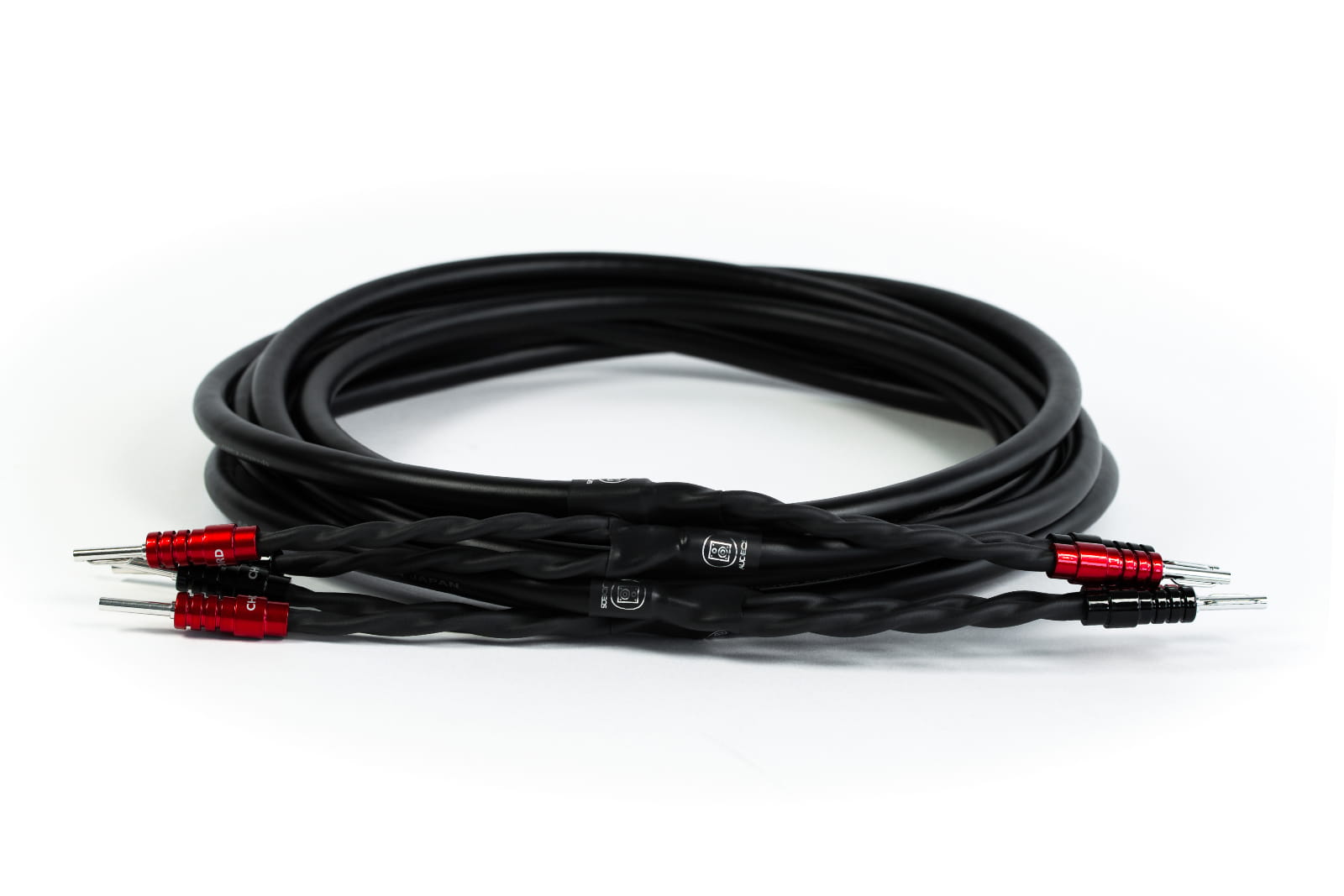 Przewód głośnikowy Audeos Canare 4S11G Black x Chord Ohmic